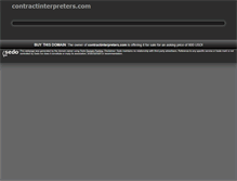 Tablet Screenshot of contractinterpreters.com